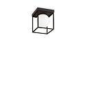 Luminaire de plafond LINGOTTO PL1 à 1 flamme E14 IP20, noir mat gradable
