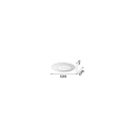 Luminaire de plafond IRIDE IP20, blanche gradable