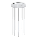 Luminaire à suspension FILO 12 flammes IP20, blanche 