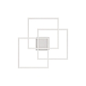 Luminaire de plafond FRAME QUADRATO IP20, blanche 