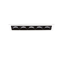 Plafonnier encastr� LIKA D14 FI RECESSED TRIM 5 flammes, on/off, avec bordures IP20, blanc mat 