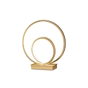 table lamp OZ TL ON-OFF round, with switch IP20, brushed brass 