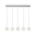 pendant luminaire DIAMOND  5 flames IP20, chrome 