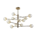Luminaire à suspension EQUINOXE 12 flammes G4 IP20, ambre 