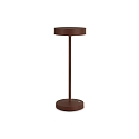 Lampe de table � accu TOFFEE IP54, marron caf� gradable