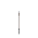 Lampe à piquet de terre TWIGGY SPHERE H65 IP65, marron café 