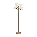 Lampadaire EQUINOXE 4 flammes G4 IP20, ambre 