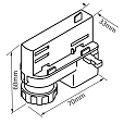 ISOLED 3-phase universal adapter ( CLASSIC + S1), white