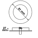 ISOLED Cadre de montage ION pivotant, blanche