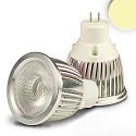 Pin based LED spot MR11 COB, 12V AC / DC, G4, 3W warm white 38�