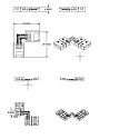 ISOLED Connecteur d'angle, blanche