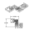 ISOLED Connecteur d'angle, blanche