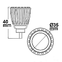 ISOLED Lampe � r�flecteur LED MR11 dimmable G4 4W 200lm 4000K 120� CRI 80-89 gradable