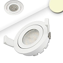 Lumi�re encastr�e IP40, blanche gradable 8W 650lm 2700K 120� 120� CRI 80-89