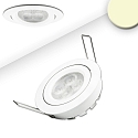 Lumi�re encastr�e IP40, blanche gradable 8,2W 700lm 2700K 72� 72� CRI 80-89