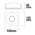 ISOLED Lumière encastrée GX5.3 IP20, blanche