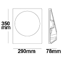 ISOLED Lumière encastrée GU10 IP20, blanche