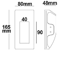 ISOLED Lumi�re encastr�e G4 IP20, blanche