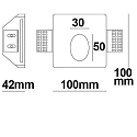 ISOLED Lumi�re encastr�e G4 IP20, blanche