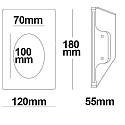 ISOLED Lumi�re encastr�e G4 IP20, blanche