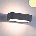 Outdoor LED wall luminaire Up&Down, angular, 1x7W CREE, IP54,3000K 310lm 120�, aluminium, anthracite