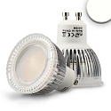 LED spot from diffuse glass, GU10, 6W, 120�, neutral white