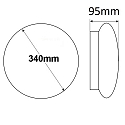 ISOLED Applique et plafonnier IP20, blanche 