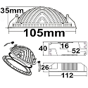 ISOLED Downlight LUNA indirect IP20, blanche 
