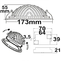 ISOLED Downlight LUNA indirect IP20, blanche 