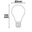 ISOLED Ampoule à filament forme standard dimmable E27 5,5W 550lm 2700K 360° CRI 80-89 gradable