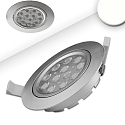 Lumi�re encastr�e pivotant, dimmable IP40, argent gradable 16W 1120lm 4200K 72� 72� CRI 80-89
