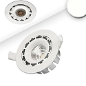 Lumi�re encastr�e pivotant, dimmable IP20, blanche gradable 15,1W 1300lm 4000K 45� 45� CRI 80-89