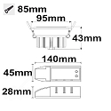 ISOLED Lumi�re encastr�e SUNSET Dim-To-Warm IP40, blanche gradable 15W 1000lm 2200-3100K 45� 45� CRI >95