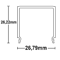 ISOLED Accessory for profile SURF24(FLAT) / DIVE24(FLAT) - cover COVER12, opal, 65% translucency, 200cm