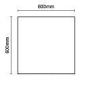 ISOLED Panneau à LED frameless, gradable 50W 4700lm 2700K 120° 120° CRI 80