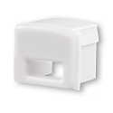 Accessory for profile SURF12 - endcap (1 pc.), EC5W, white, with cable opening