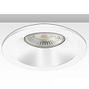 recessed mounting frame for GU10 / MR16, set back, IP54, round, Ø 8.5cm, with glass lens, excl. lamps, white