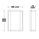 ISOLED Luminaire mural E27 IP54, anthrazit gradable