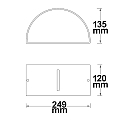 ISOLED Luminaire mural haut bas E27 IP54, anthrazit gradable