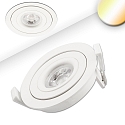 Lumi�re encastr�e SUNSET pivotant, Dim-To-Warm IP40, blanche gradable 9W 530lm 2000-2800K 45� 45� CRI >88
