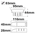 ISOLED Lumi�re encastr�e SUNSET pivotant, Dim-To-Warm IP40, blanche gradable 9W 530lm 2000-2800K 45� 45� CRI >88