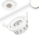 Lumi�re encastr�e pivotant, dimmable IP40, blanche gradable 15W 1250lm 4000K 45� 45� CRI 90-100