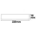 ISOLED Plafonnier ext�rieur SLIM 18MM IP20, blanche 