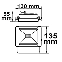 Projecteur IP65, noir  