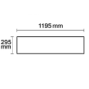 LED panel Business Line 1200 UGR<19 2H, IP40, 36W 3000K 4550lm 120�, white RAL 9016, push/DALI dimmable