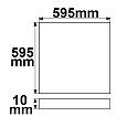 ISOLED LED panel Professional Line 600 UGR<19 8H, IP40, 36W 4000K 4500lm 120�, white RAL 9016, push/DALI dimmable