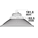 ISOLED LED hall lighting spot FL with Alu reflector, IP65, 200W 28000lm, DALI dimmable, 5700K 80�