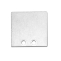 Accessory for profile SURF16 - endcap (2 pc.), incl. screws, EC58W, white RAL 9010
