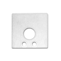 Accessory for profile SURF16 - endcap (2 pc.), incl. screws, EC59W, white RAL 9010, with cable opening