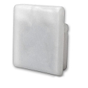 Accessory for profile SURF16 - silicone endcap (1 pc.), incl. screws, EC56, closed
